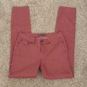 Women’s prAna Kayla rust/terracotta skinny jeans, size 4/27